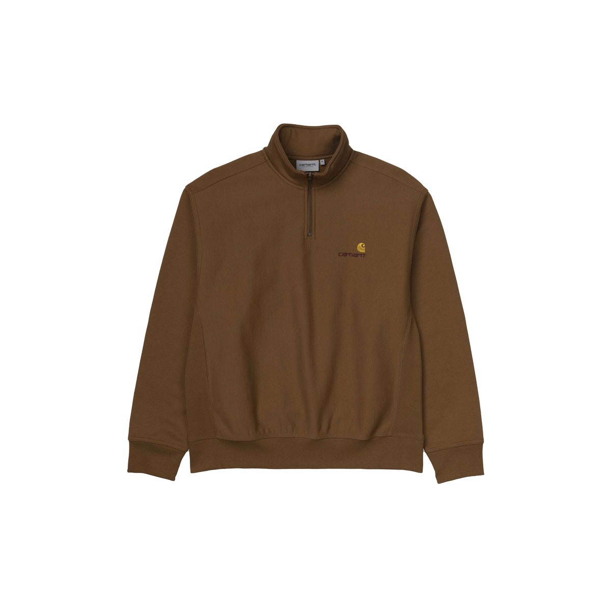 Sweat-shirt Zippé 1/4 Homme - Doublure Polaire Chaude, Coupe Ajustée, Bleu Marine Chiné, Parfait Pour L'hiver Et Le Sport