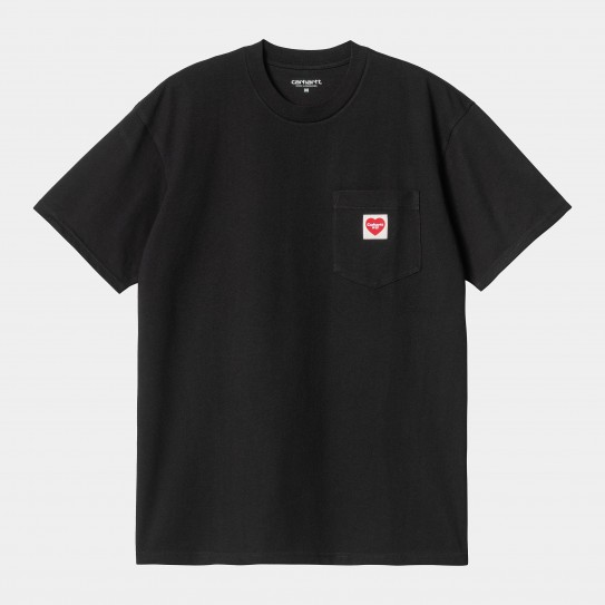 Tee Shirt Carhartt Pocket Heart Black