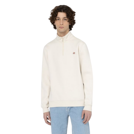 Sweat DICKIES Oakport Quarter Zip F90 Ecru