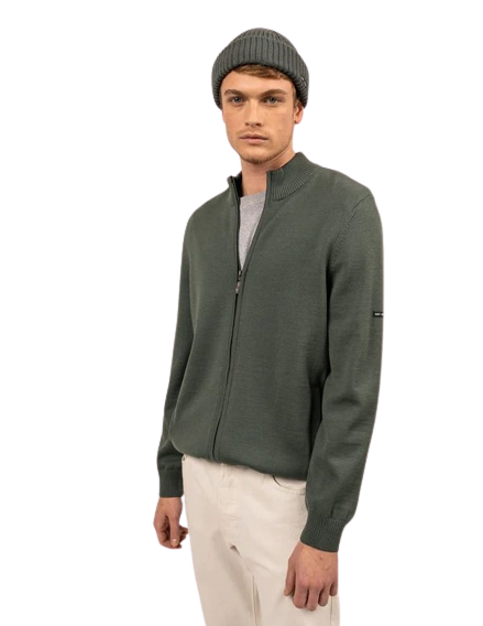 Gilet Veste Saint James Bleu Clair - Taille 42 - En Laine Acrylique - Occasion Très Bon état