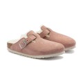 BIRKENSTOCK Boston Shearling Leather/Fur Pink Clay