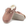 BIRKENSTOCK Boston Shearling Leather/Fur Pink Clay