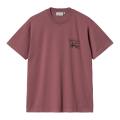  Tee Shirt CARHARTT WIP Stamp Dusty Fuchsia
