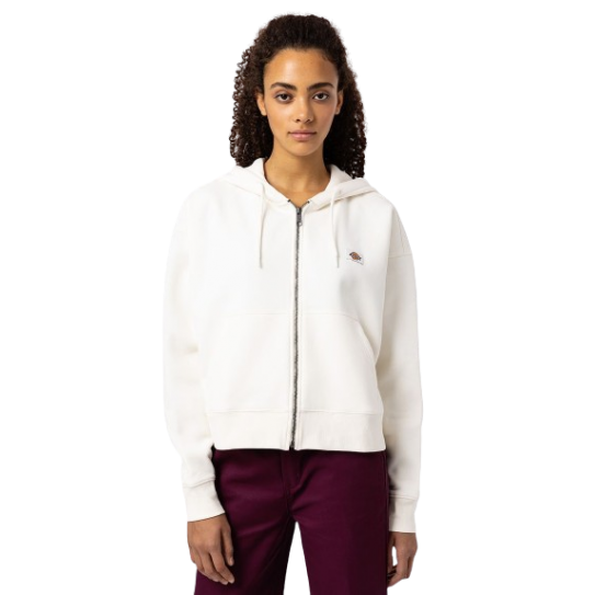 Sweat Zippé Femme DICKIES Oakport Ecru