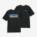 Tee Shirt PATAGONIA P-6 Logo Black