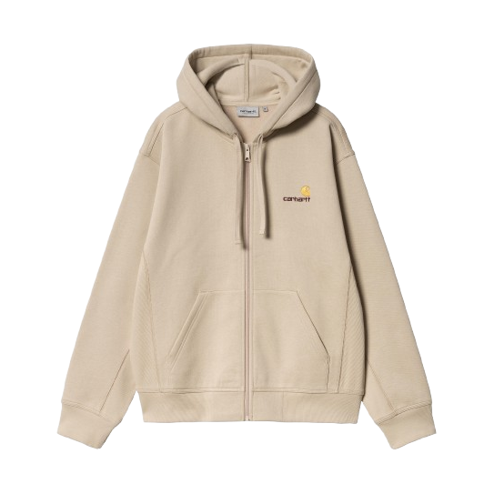 Sweat Zippé Capuche CARHARTT WIP American Script Fleur De Sel