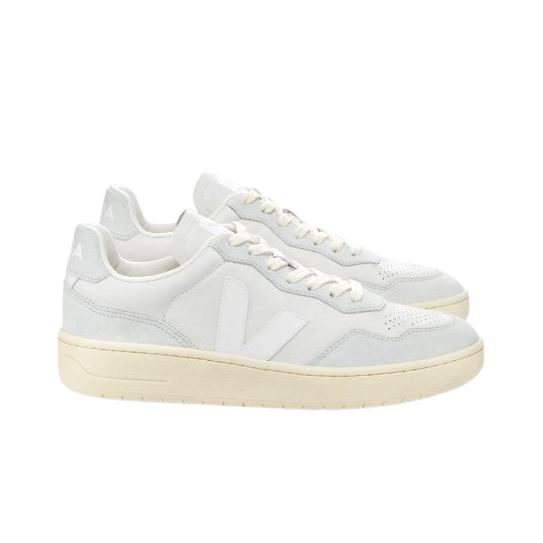 Chaussures VEJA V-90 Leather Gravel White
