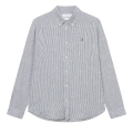 Chemise LES DEUX Kristian Linen Light Ivory/Blue Print