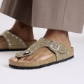 Sandales BIRKENSTOCK Gizeh Rivet Border Taupe