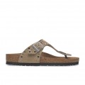 Sandales BIRKENSTOCK Gizeh Rivet Border Taupe