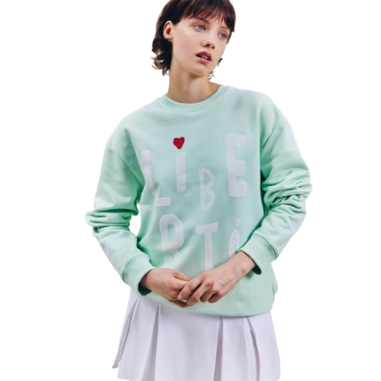 Sweat VRAI Coup De Pinceau Vert