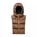 Capuche Doudoune FUDOON Leopard Noir
