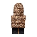 Capuche Doudoune FUDOON Leopard Noir