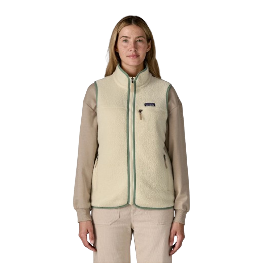 Polaire Sans Manche Femme PATAGONIA Retro Pile Vest Natural Ellwood Green