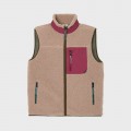 Polaire S/M BILLYBELT Naturel et Bordeaux