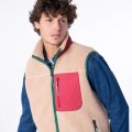 Polaire S/M BILLYBELT Naturel et Bordeaux
