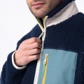 Polaire BILLYBELT Zippée Marine et Vert