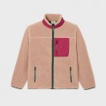 Polaire BILLYBELT Zippée Naturel et Bordeaux