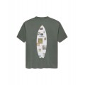 Tee Shirt NEW AMSTERDAM SURF Surf Zine Shark Green