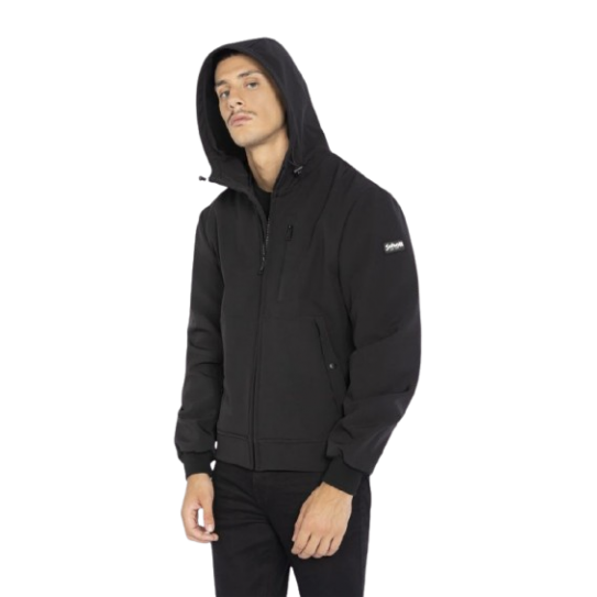 Blouson Capuche SCHOTT Kale Black