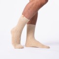 Chaussettes BILLYBELT Laine Torsade Beige