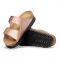 Sandales BIRKENSTOCK Arizona Flex Platform Metallic Copper