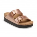 Sandales BIRKENSTOCK Arizona Flex Platform Metallic Copper