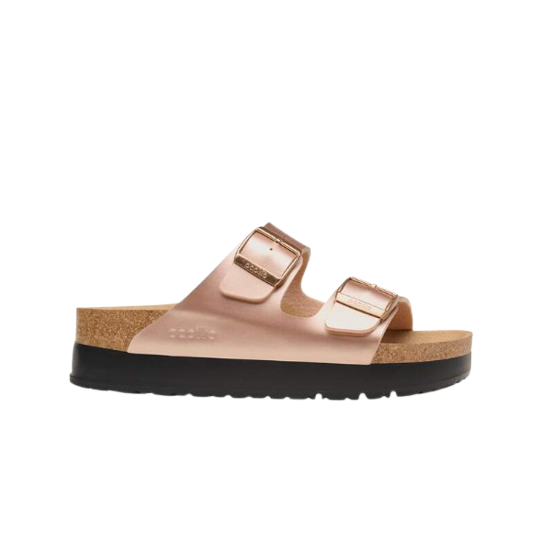 Sandales BIRKENSTOCK Arizona Flex Platform Metallic Copper