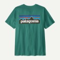 Tee Shirt PATAGONIA P-6 Logo Gem Green