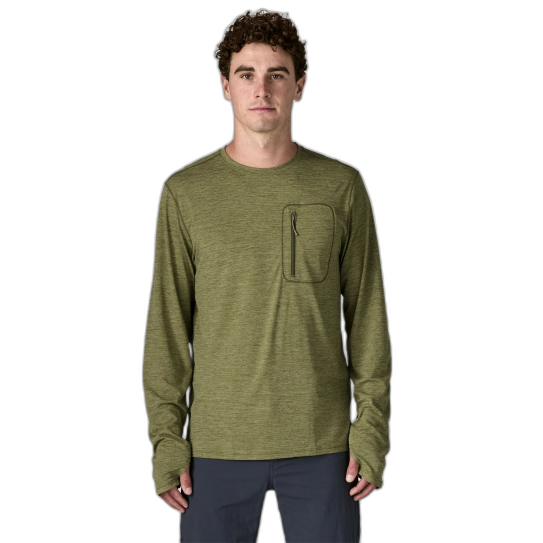Tee Shirt PATAGONIA L/S Cap Cool Sun Caper Green