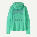 Tee Shirt Femme PATAGONIA Cap Cool Sun Hoody Aqua Stone
