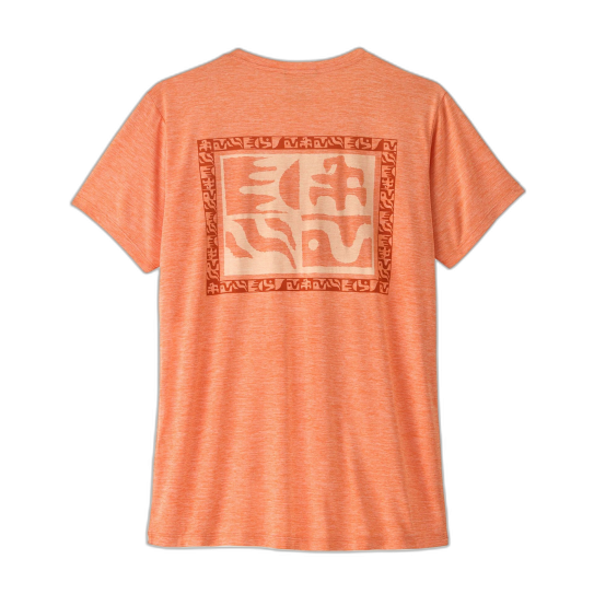 Tee Shirt Femme PATAGONIA Cap Cool Daily Peach Sherbet