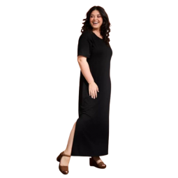 Robe Longue LEMAHIEU Ambre Noir