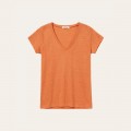 Tee Shirt Col V LEMAHIEU Alina Lin Bleu Marine