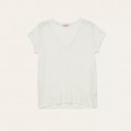 Tee Shirt Col V LEMAHIEU Alina Lin Ecru