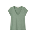 Tee Shirt Col V LEMAHIEU Alina Lin Bleu Marine