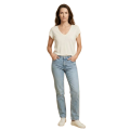Tee Shirt Col V LEMAHIEU Alina Lin Ecru